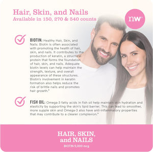 NatureWise Hair Skin and Nails Vitamin 270 Capsulas Blandas