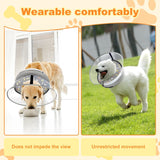 Uaidie Dog Cone Collar with Enhanced Anti-Licking GRAY MEDIUM