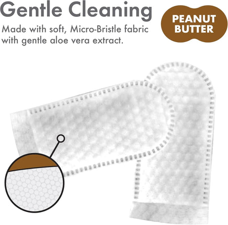 PETKIN - Petkin Fingertip Tooth Wipes for Dogs and Cats Peanut Butter 50 Toallitas - The Red Vitamin MX - Cuidado Dental Para Perros - {{ shop.shopifyCountryName }}