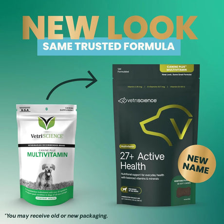 VETRISCIENCE - VetriScience 27+ Active Health for Puppies and Adult Dogs 30 Masticables - The Red Vitamin MX - Multivitamínicos Para Perros - {{ shop.shopifyCountryName }}