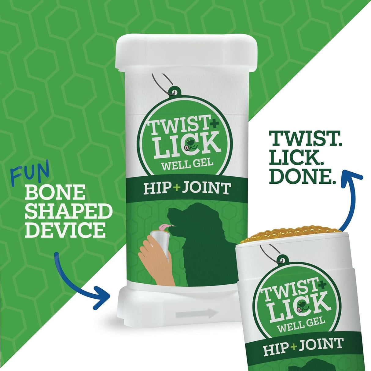 Vetality Twist + Lick Well Gel Hip & Joint for Dogs 2.3 Oz.