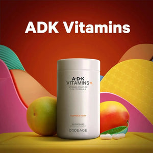 CODEAGE - Codeage ADK Vitamis Vitamin A D3 5000 IU Vitamin K1 & K2 180 Capsulas - The Red Vitamin MX - Suplementos Alimenticios - {{ shop.shopifyCountryName }}