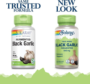 SOLARAY - SOLARAY Fermented Black Garlic 500Mg. 50 Capsulas - The Red Vitamin MX - Suplementos Alimenticios - {{ shop.shopifyCountryName }}