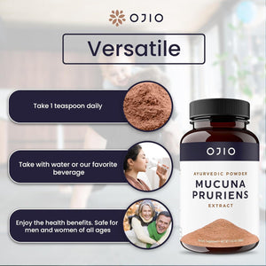 OJIO - Ojio Mucuna Pruriens Pure Extract Powder 100Gr. - The Red Vitamin MX - Suplementos Alimenticios - {{ shop.shopifyCountryName }}