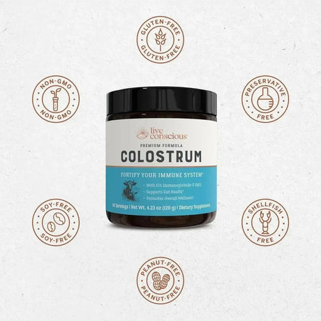 LIVE CONSCIOUS - Live Conscious Colostrum Powder 60 Servicios 120Gr. - The Red Vitamin MX - Suplementos Alimenticios - {{ shop.shopifyCountryName }}