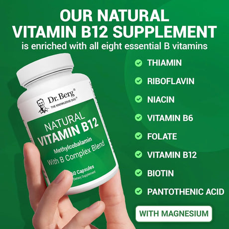 DR. BERG - Dr. Berg Natural Vitamin B12 60 Capsulas - The Red Vitamin MX - Suplementos Alimenticios - {{ shop.shopifyCountryName }}