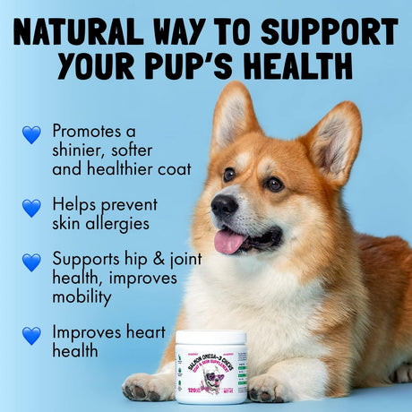 LEGITPET - LEGITPET Omega 3 Alaskan Salmon Oil Treats for Dogs 120 Masticables - The Red Vitamin MX - Aceite De Pescado Para Perros - {{ shop.shopifyCountryName }}