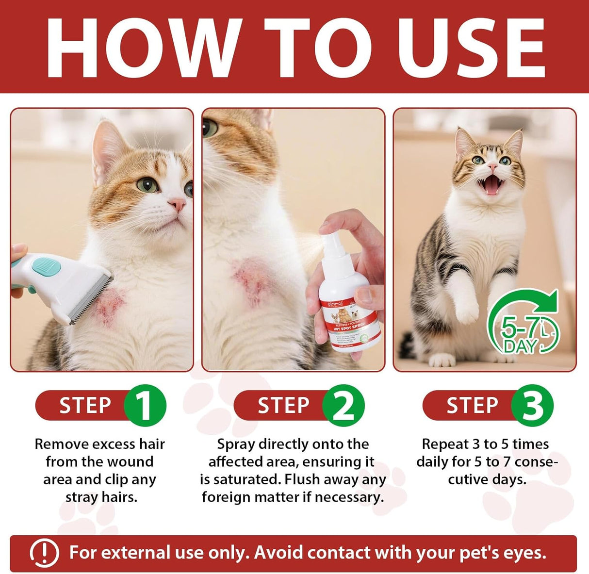 Oimmal Hot Spot Spray Treatment for Cats 100Ml.