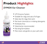 ZYMOX - Zymox Ear Cleanser Solution for Dogs and Cats 4 Fl.Oz. - The Red Vitamin MX - Cuidado Del Oído De Perros - {{ shop.shopifyCountryName }}
