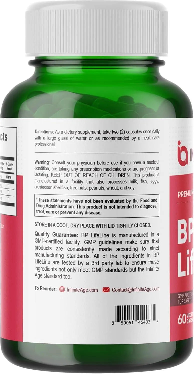 INFINITE AGE - INFINITE AGE BP Lifeline 60 Capsulas - The Red Vitamin MX - Suplementos Alimenticios - {{ shop.shopifyCountryName }}