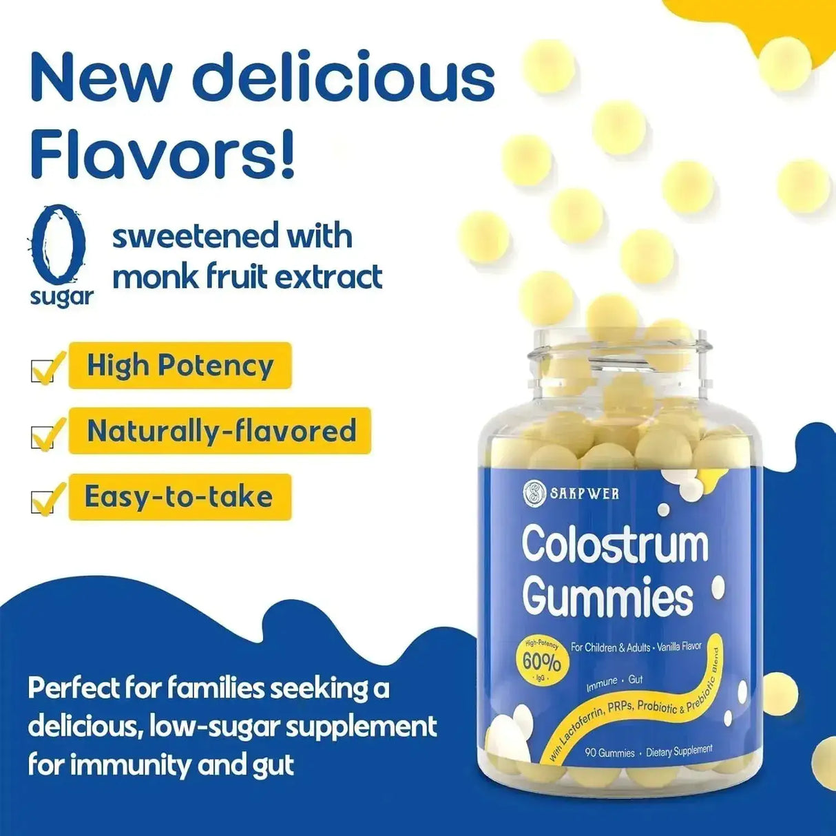 SAKPWER - Sakpwer Bovine Colostrum 60% IgG Gummies 90 Gomitas 2 Pack - The Red Vitamin MX - Suplementos Alimenticios - {{ shop.shopifyCountryName }}