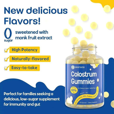 SAKPWER - Sakpwer Bovine Colostrum 60% IgG Gummies 90 Gomitas 2 Pack - The Red Vitamin MX - Suplementos Alimenticios - {{ shop.shopifyCountryName }}
