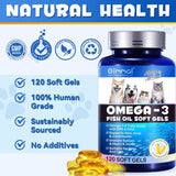 OIMMAL - Oimmal Omega-3 Pet 120 Capsulas Blandas - The Red Vitamin MX - Aceite De Pescado Para Perros - {{ shop.shopifyCountryName }}