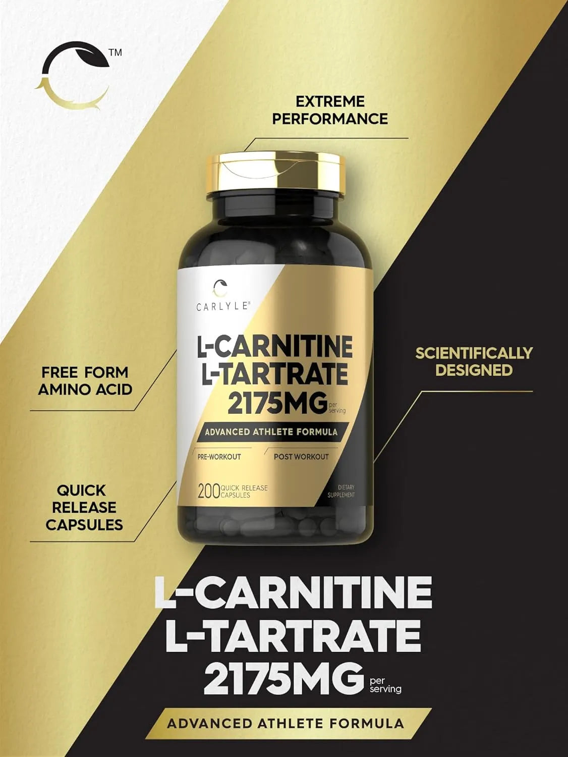 CARLYLE - Carlyle L Carnitine Tartrate 2175Mg. 200 Capsulas - The Red Vitamin MX - Suplementos Alimenticios - {{ shop.shopifyCountryName }}