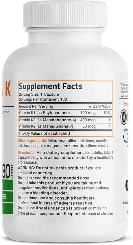 BRONSON - Bronson Vitamin K Triple Play 180 Capsulas - The Red Vitamin MX - Suplementos Alimenticios - {{ shop.shopifyCountryName }}