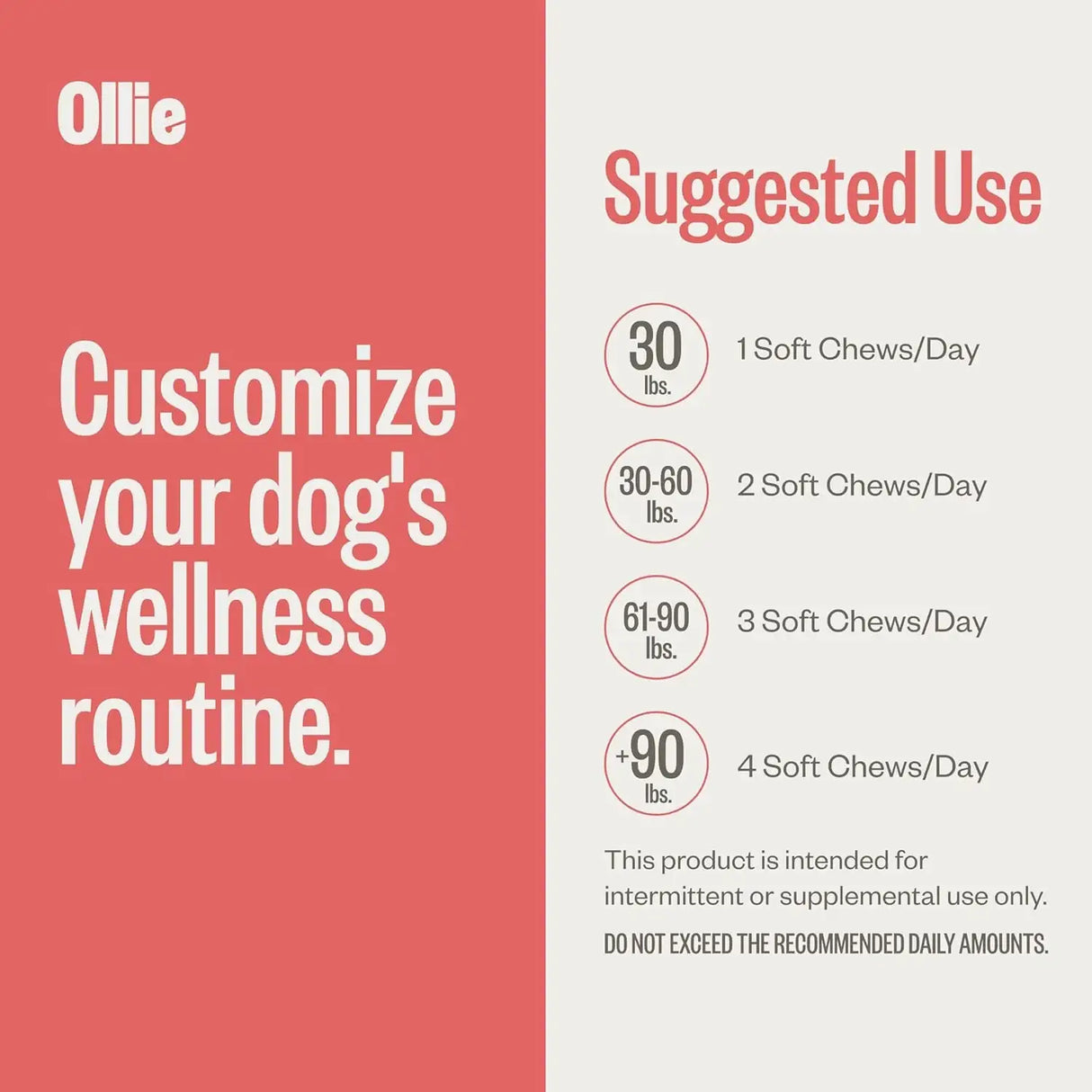 OLLIE - Ollie Chill Pills Calming Supplement Chews for Dogs 60 Masticables - The Red Vitamin MX - Relajantes Para Perros - {{ shop.shopifyCountryName }}