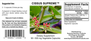 SUPREME NUTRITION - Supreme Nutrition Cissus Supreme 90 Capsulas - The Red Vitamin MX - Suplementos Alimenticios - {{ shop.shopifyCountryName }}