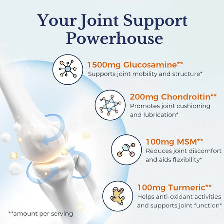 VITALITOWN - Vitalitown Glucosamine Chondroitin MSM 240 Tabletas - The Red Vitamin MX - Suplementos Alimenticios - {{ shop.shopifyCountryName }}