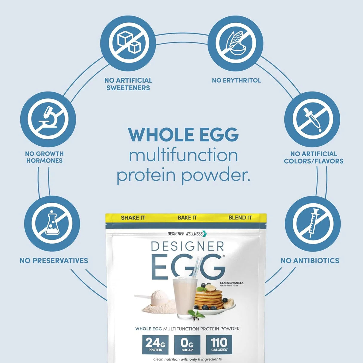 DESIGNER WELLNESS - Designer Wellness Designer Egg Natural Egg Yolk & Egg White Protein Powder Classic Vanilla 352Gr. - The Red Vitamin MX - Suplementos Alimenticios - {{ shop.shopifyCountryName }}