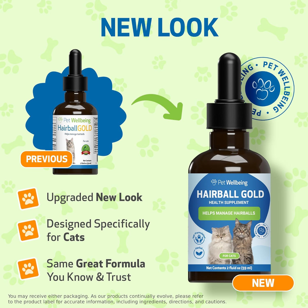 Pet Wellbeing Hairball Gold for Cats 2 Fl.Oz.