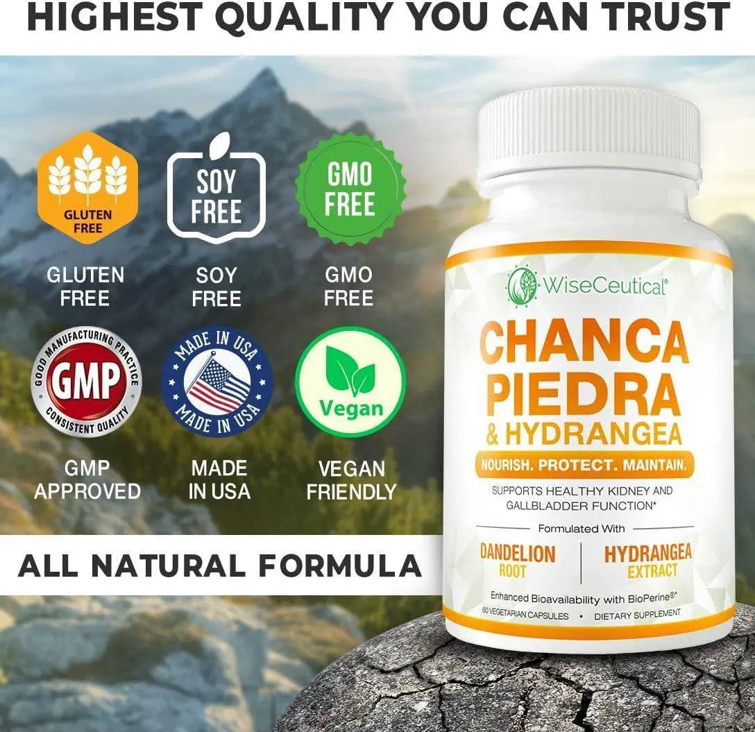 WISECEUTICAL - Wiseceutical Max Strength Chanca Piedra 60 Capsulas - The Red Vitamin MX - Suplementos Alimenticios - {{ shop.shopifyCountryName }}