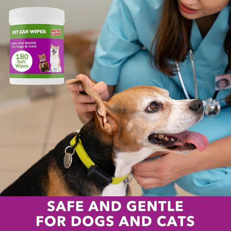 MEIQIHOME - MEIQIHOME Dog Ear Cleaner Wipes 180 Toallitas - The Red Vitamin MX - Cuidado Del Oído De Perros - {{ shop.shopifyCountryName }}