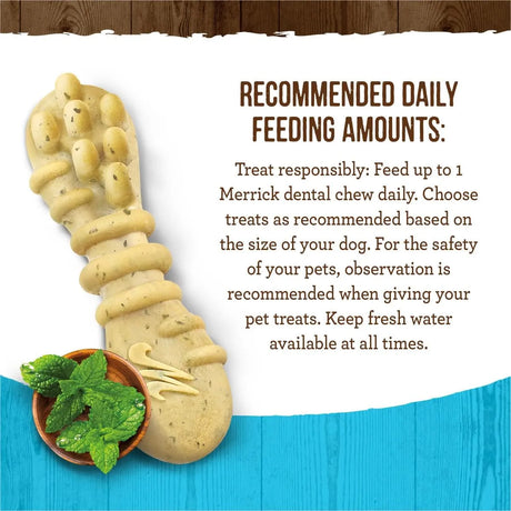 MERRICK - Merrick Fresh Kisses Natural Dental Chews Toothbrush Treat For Tiny Dogs 5-15 Lbs 33 Piezas - The Red Vitamin MX - Cuidado Dental Para Perros - {{ shop.shopifyCountryName }}