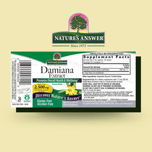 NATURE´S ANSWER - Nature's Answer Damiana Extract Alcohol-Free 1 Fl.Oz. - The Red Vitamin MX - Suplementos Alimenticios - {{ shop.shopifyCountryName }}