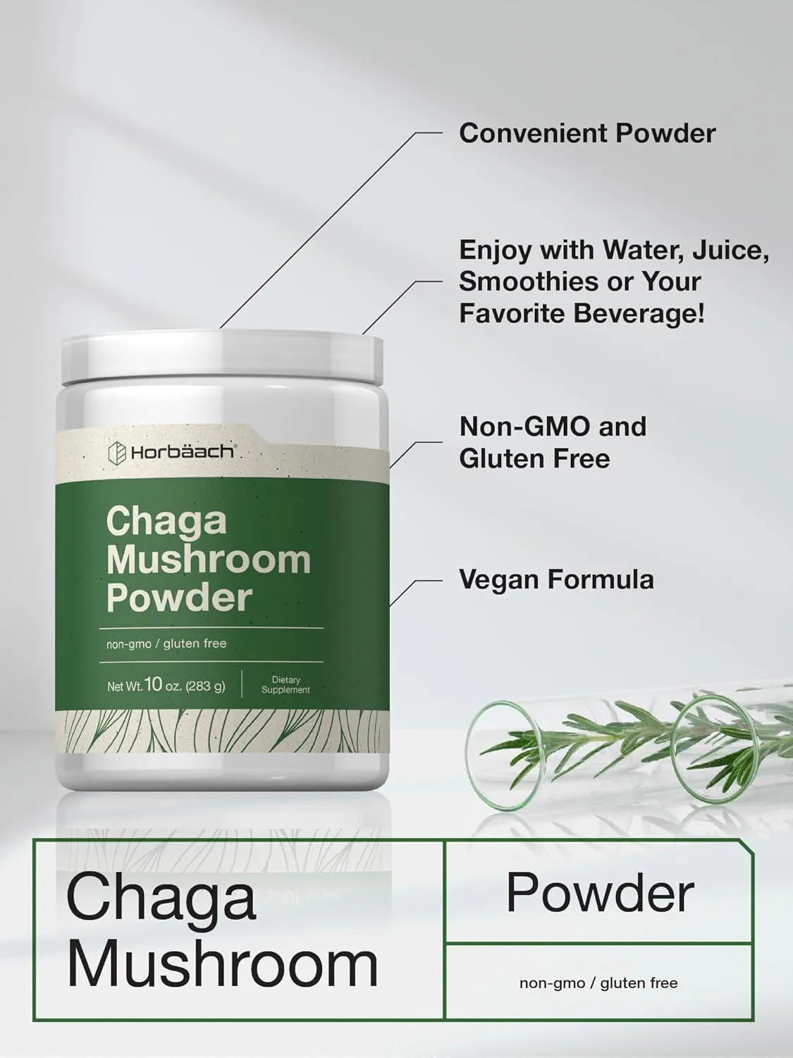 HORBAACH - Horbaach Chaga Mushroom Powder 283Gr. - The Red Vitamin MX - Suplementos Alimenticios - {{ shop.shopifyCountryName }}