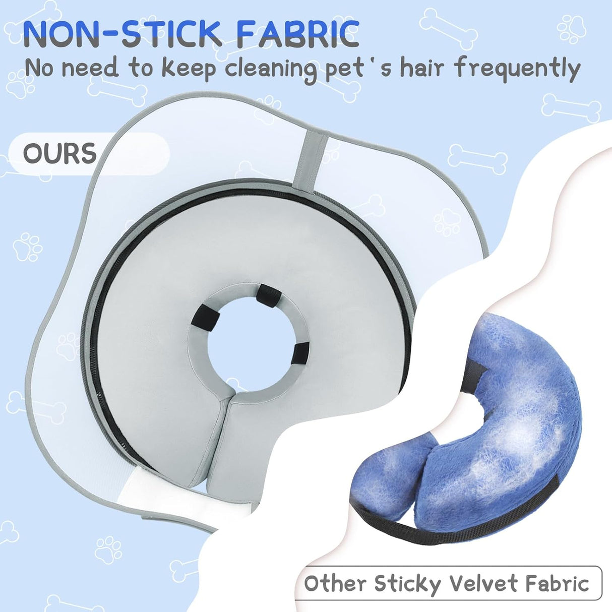 Supet Raised Inflatable Dog Cone Collar MEDIUM