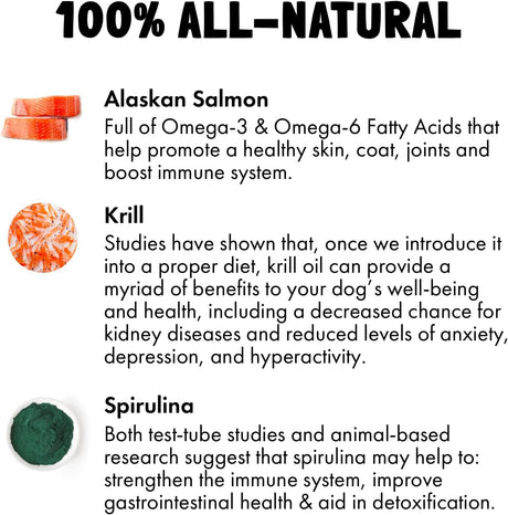 LEGITPET - LEGITPET Omega 3 Alaskan Salmon Oil Treats for Dogs 30 Masticables - The Red Vitamin MX - Aceite De Pescado Para Perros - {{ shop.shopifyCountryName }}
