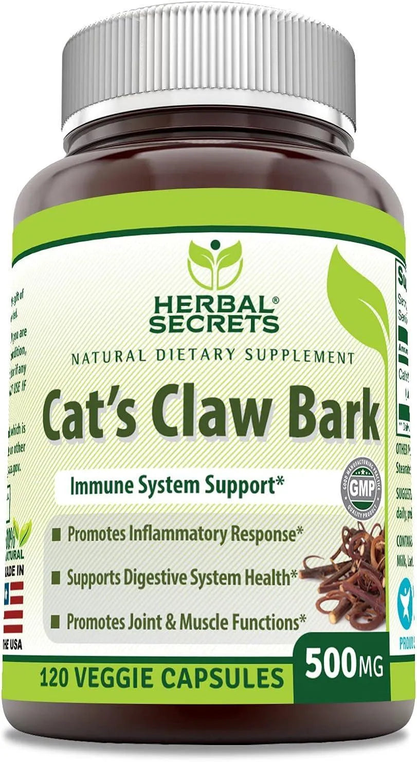 HERBAL SECRETS - Herbal Secrets Cat's Claw Bark 500Mg. 120 Capsulas - The Red Vitamin MX - Suplementos Alimenticios - {{ shop.shopifyCountryName }}