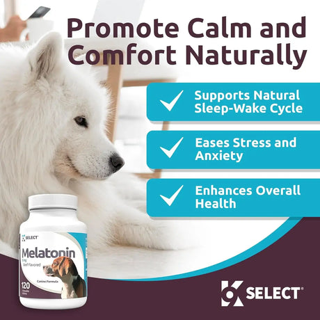K9 SELECT - K9 Select Melatonin for Dogs Beef 3Mg. 120 Tabletas Masticables - The Red Vitamin MX - Relajantes Para Perros - {{ shop.shopifyCountryName }}