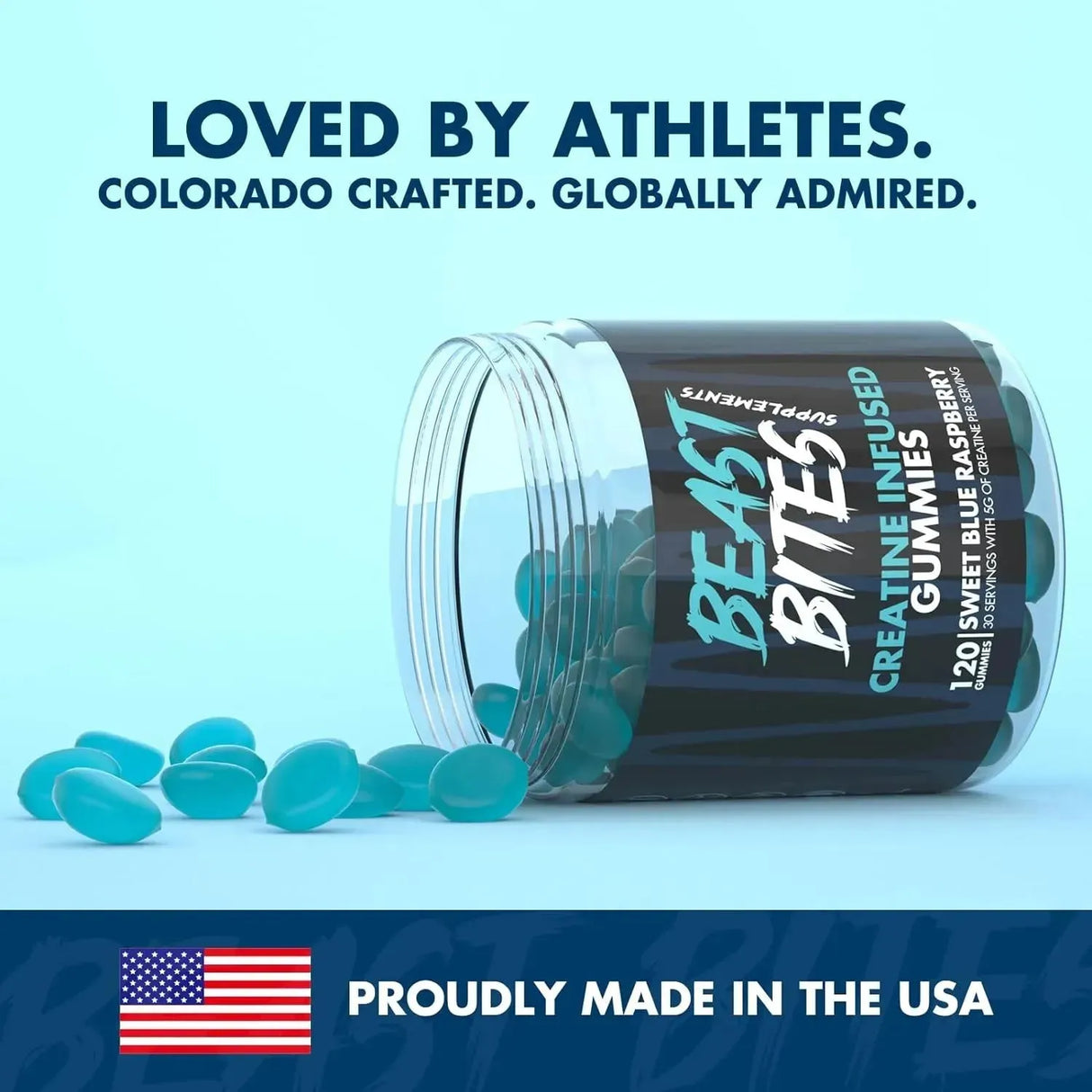 BEAST BITES - BEAST BITES Creatine Bites 5g Creatine Monohydrate Blue Raspberry 30 Gomitas - The Red Vitamin MX - Suplementos Alimenticios - {{ shop.shopifyCountryName }}