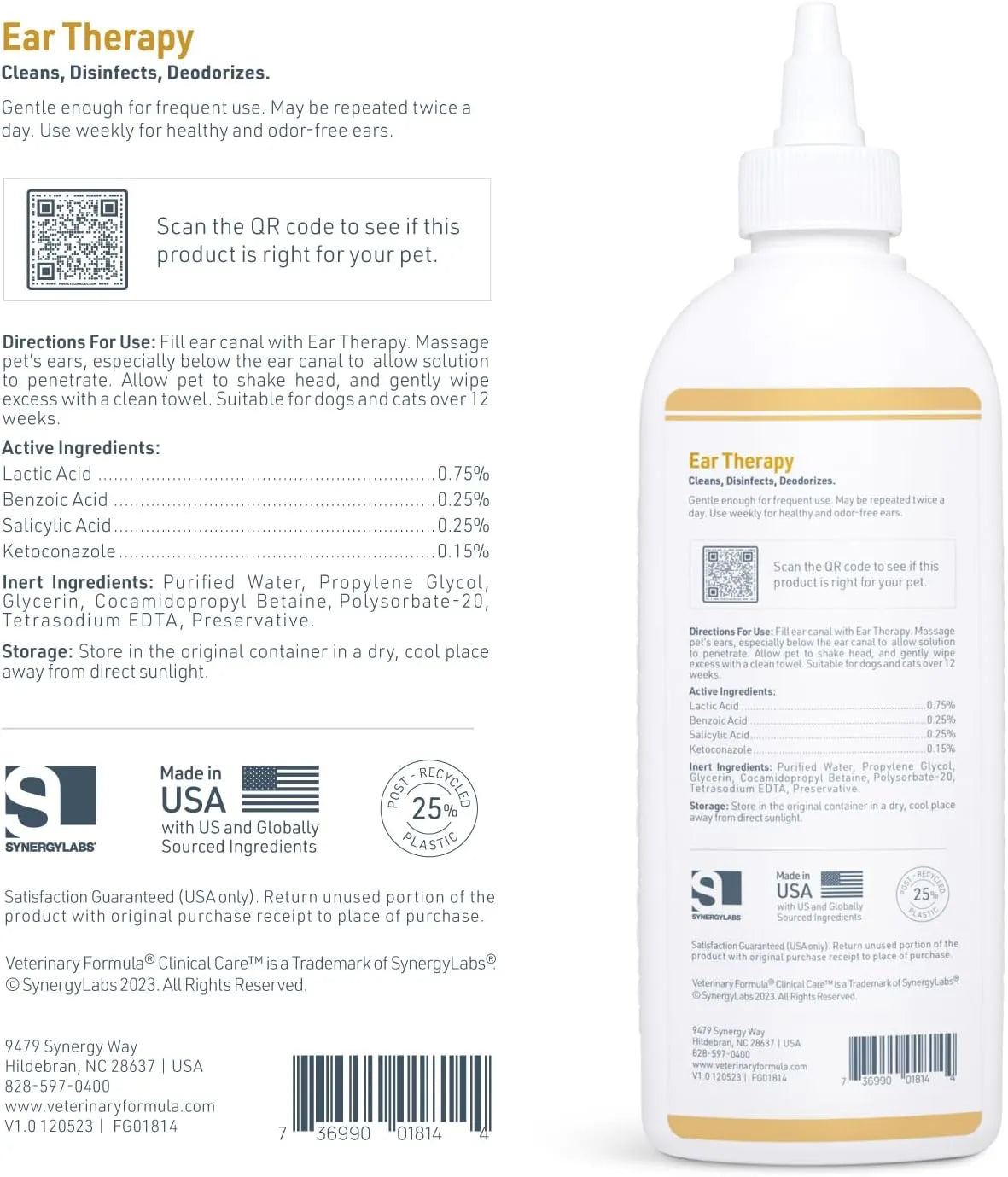 VETERINARY FORMULA - Veterinary Formula Clinical Care Ear Therapy 8 Fl.Oz. - The Red Vitamin MX - Cuidado Del Oído De Perros - {{ shop.shopifyCountryName }}