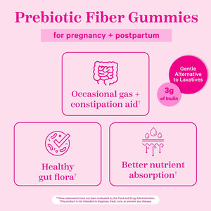 Pink Stork Prenatal Fiber Gummies for Women 60 Gomitas