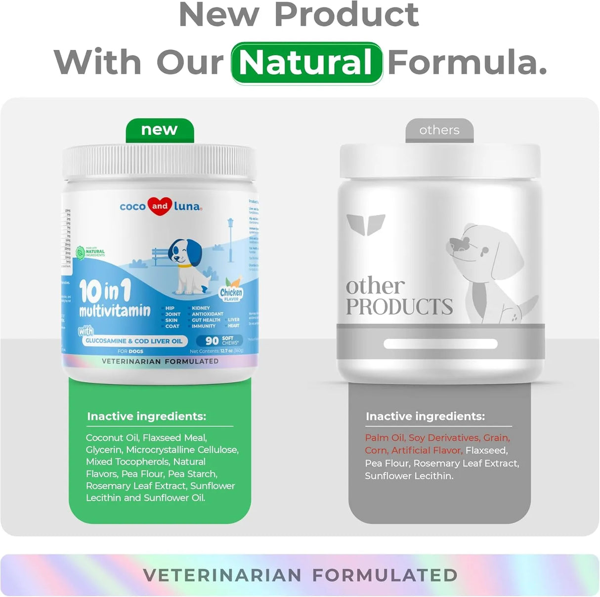 COCO AND LUNA - Coco and Luna 10 in 1 Multivitamin for Dogs 90 Masticables - The Red Vitamin MX - Multivitamínicos Para Perros - {{ shop.shopifyCountryName }}