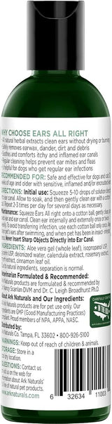 ARK NATURALS - Ark Naturals Ears All Right Gentle Ear Cleansing Lotion for Dogs 4 Fl.Oz. - The Red Vitamin MX - Cuidado Del Oído De Perros - {{ shop.shopifyCountryName }}