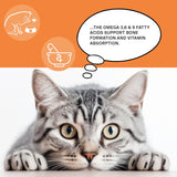 animaux Omega Complete for Cats Fish Oil Tablets 120 Tabletas Masticables