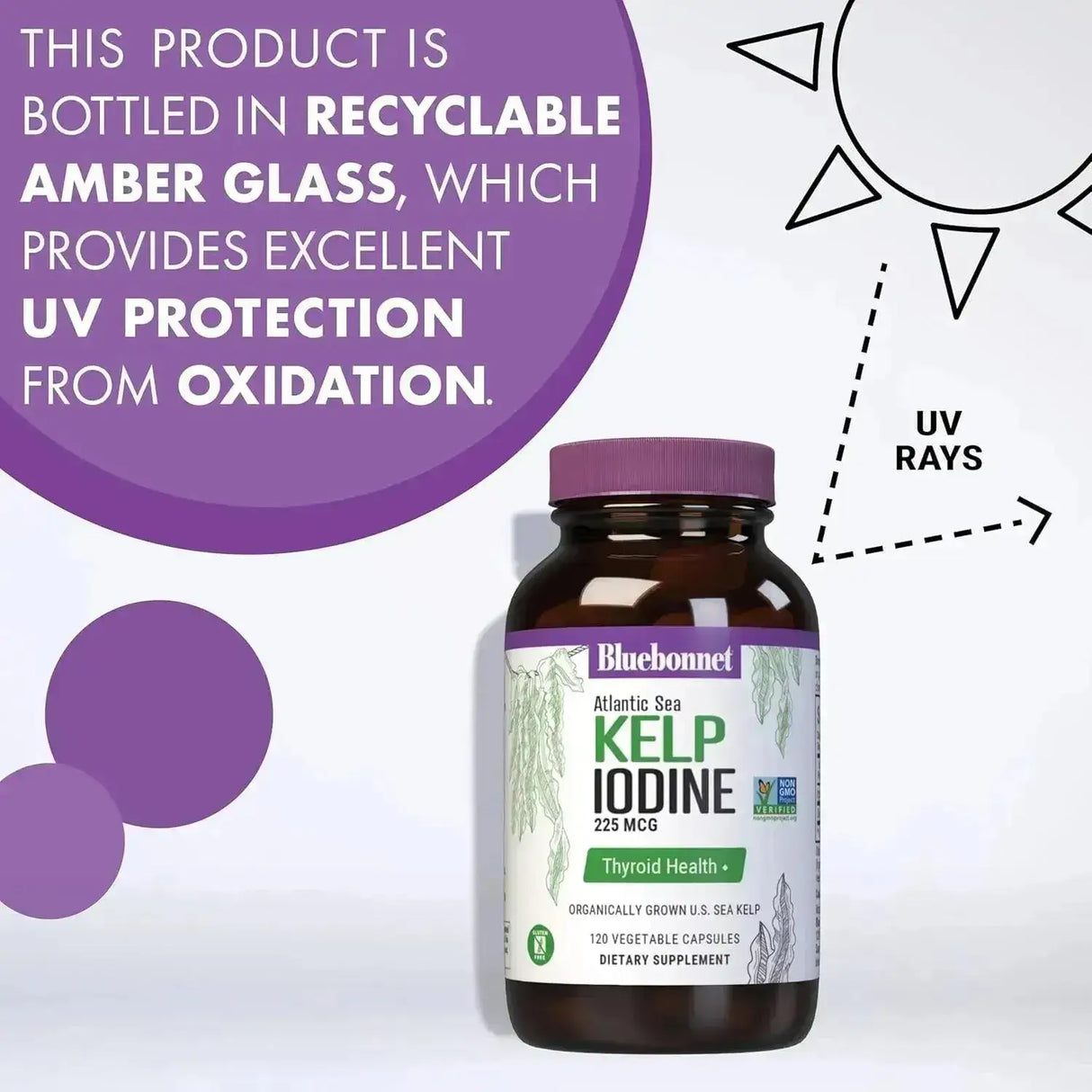 BLUEBONNET NUTRITION - Bluebonnet Nutrition Atlantic Sea Kelp Iodine 120 Capsulas - The Red Vitamin MX - Suplementos Alimenticios - {{ shop.shopifyCountryName }}