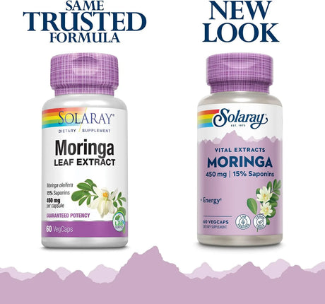SOLARAY - Solaray Moringa Leaf Extract 450Mg. 60 Capsulas - The Red Vitamin MX - Suplementos Alimenticios - {{ shop.shopifyCountryName }}