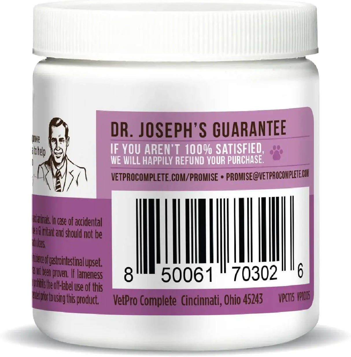 DR. JOSEPH'S - Dr. Joseph's VetPro Complete Dog Hip and Joint Chicken Flavored 60 Masticables - The Red Vitamin MX - Cuidado De Cadera Y Articulaciones Para Perros - {{ shop.shopifyCountryName }}