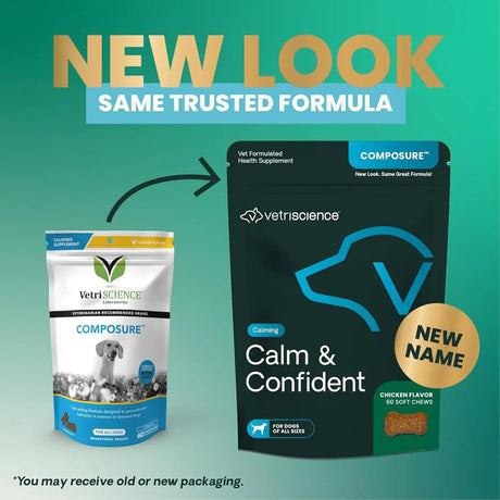 VETRISCIENCE - VetriScience Long Lasting Calm & Confident Calming Chews Chicken 60 Masticables - The Red Vitamin MX - Relajantes Para Perros - {{ shop.shopifyCountryName }}