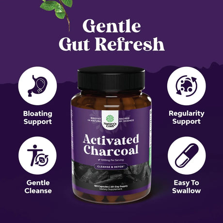 NATURES CRAFT - Natures Craft Cleanse and Detox Activated Charcoal 180 Capsulas - The Red Vitamin MX - Suplementos Alimenticios - {{ shop.shopifyCountryName }}