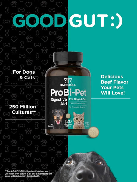 HORBAACH - Horbaach Probiotics for Dogs & Cats 120 Tabletas Masticables - The Red Vitamin MX - Probióticos Para Perros - {{ shop.shopifyCountryName }}