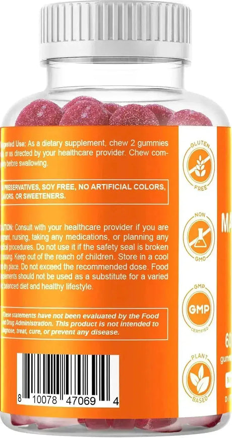 VITAMATIC - Vitamatic Magnesium Citrate Gummies 600Mg. 60 Gomitas - The Red Vitamin MX - Suplementos Alimenticios - {{ shop.shopifyCountryName }}