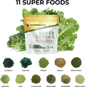 Transformation Super Greens Superfood Green Juice Powder 30 Servicios 252Gr.