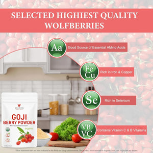 VELOTO - VELOTO Organic Goji Berry Powder 454Gr. - The Red Vitamin MX - Suplementos Alimenticios - {{ shop.shopifyCountryName }}