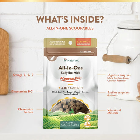 NATURVET - NaturVet Scoopables All-in-One Multivitamin for Dogs 45 Servicios 315Gr. - The Red Vitamin MX - Multivitamínicos Para Perros - {{ shop.shopifyCountryName }}
