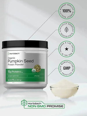 HORBAACH - Horbaach Pumpkin Seed Protein Powder Organic 454Gr. - The Red Vitamin MX - Suplementos Alimenticios - {{ shop.shopifyCountryName }}